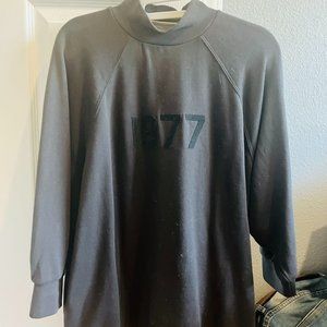 Fear of God Essentials Women's 1977 3/4 Sleeve Mockneck -Iron Color